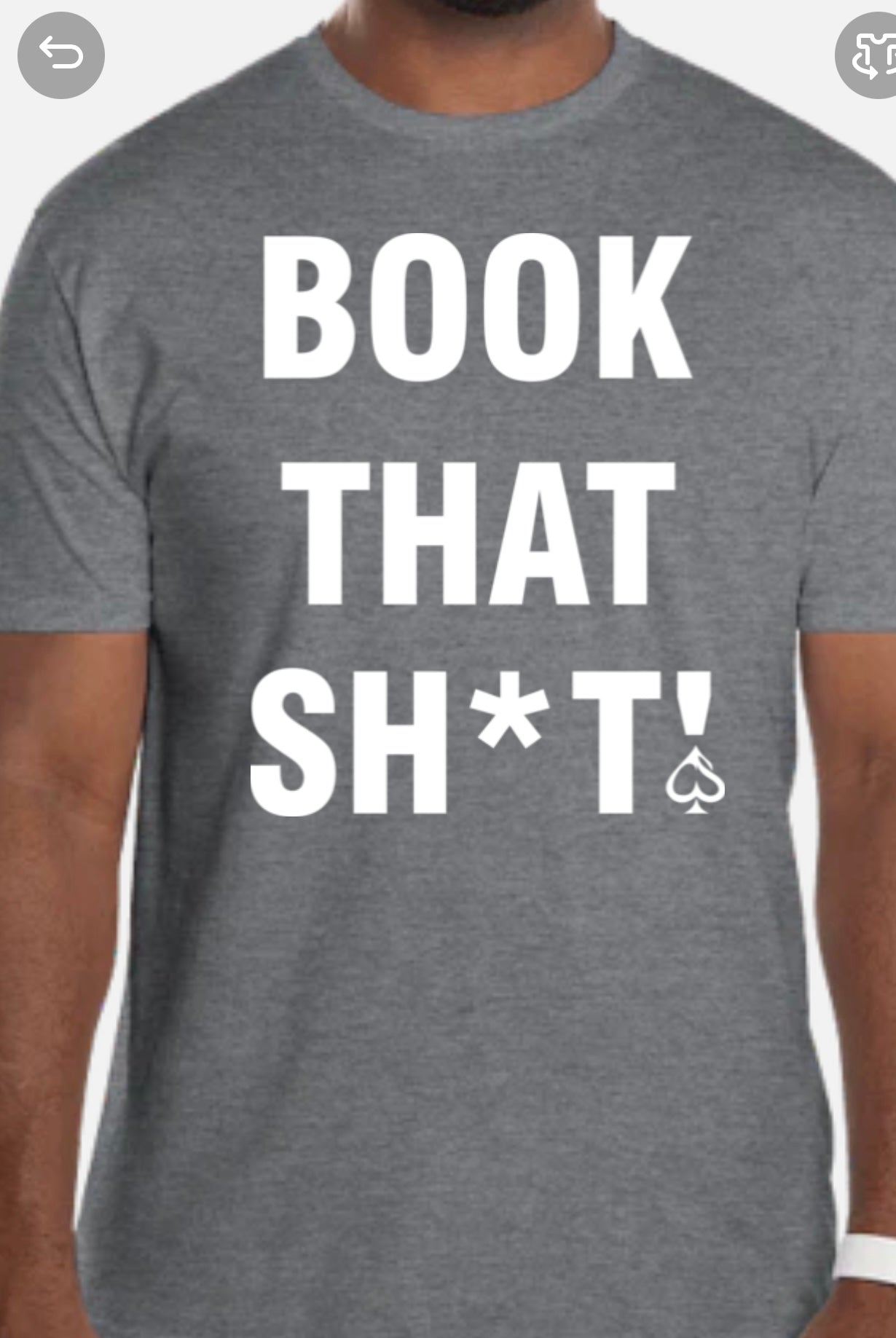 Short Sleeve "BOOK THAT SH*T!" T-Shirt