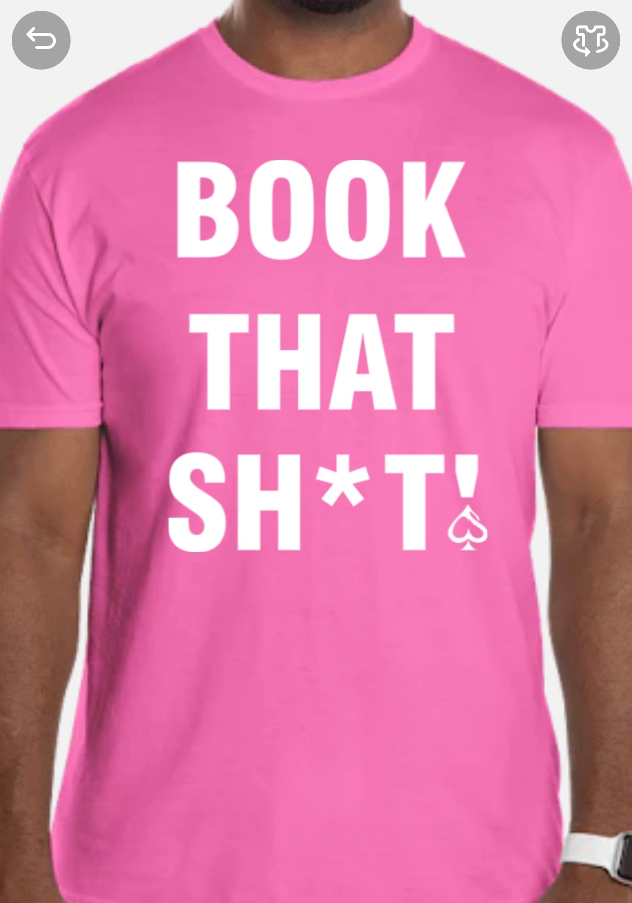 Short Sleeve "BOOK THAT SH*T!" T-Shirt