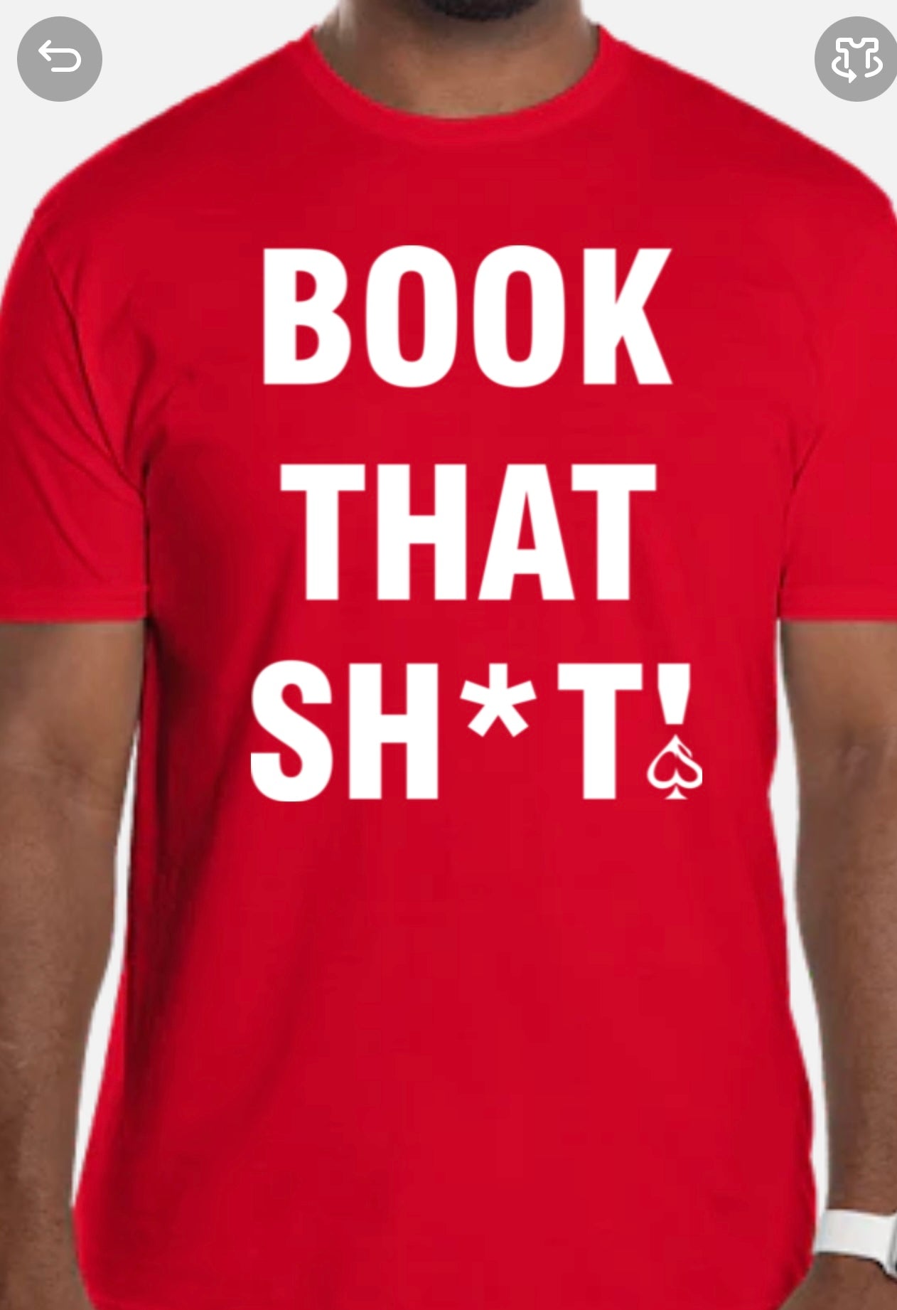 Short Sleeve "BOOK THAT SH*T!" T-Shirt