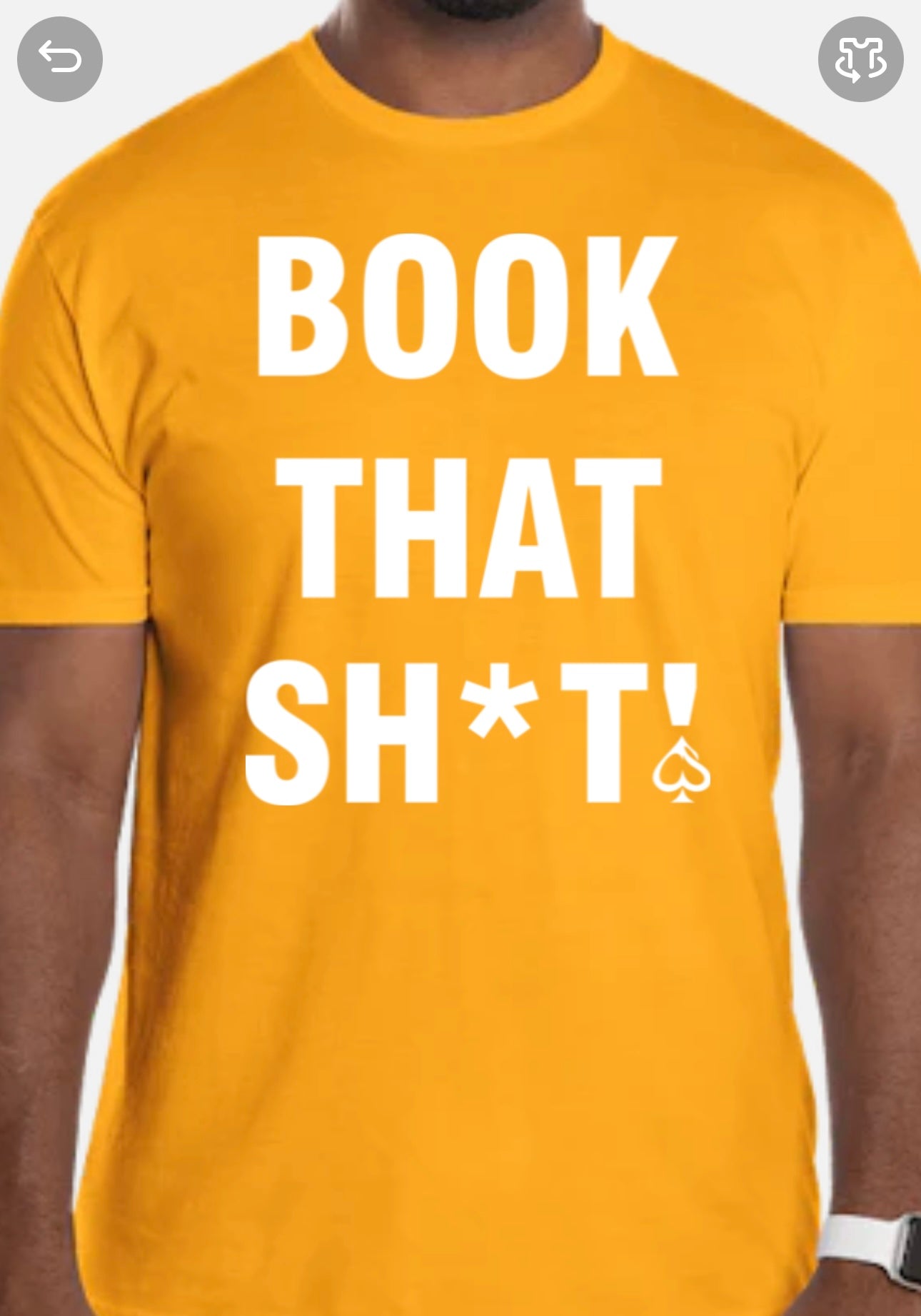 Short Sleeve "BOOK THAT SH*T!" T-Shirt