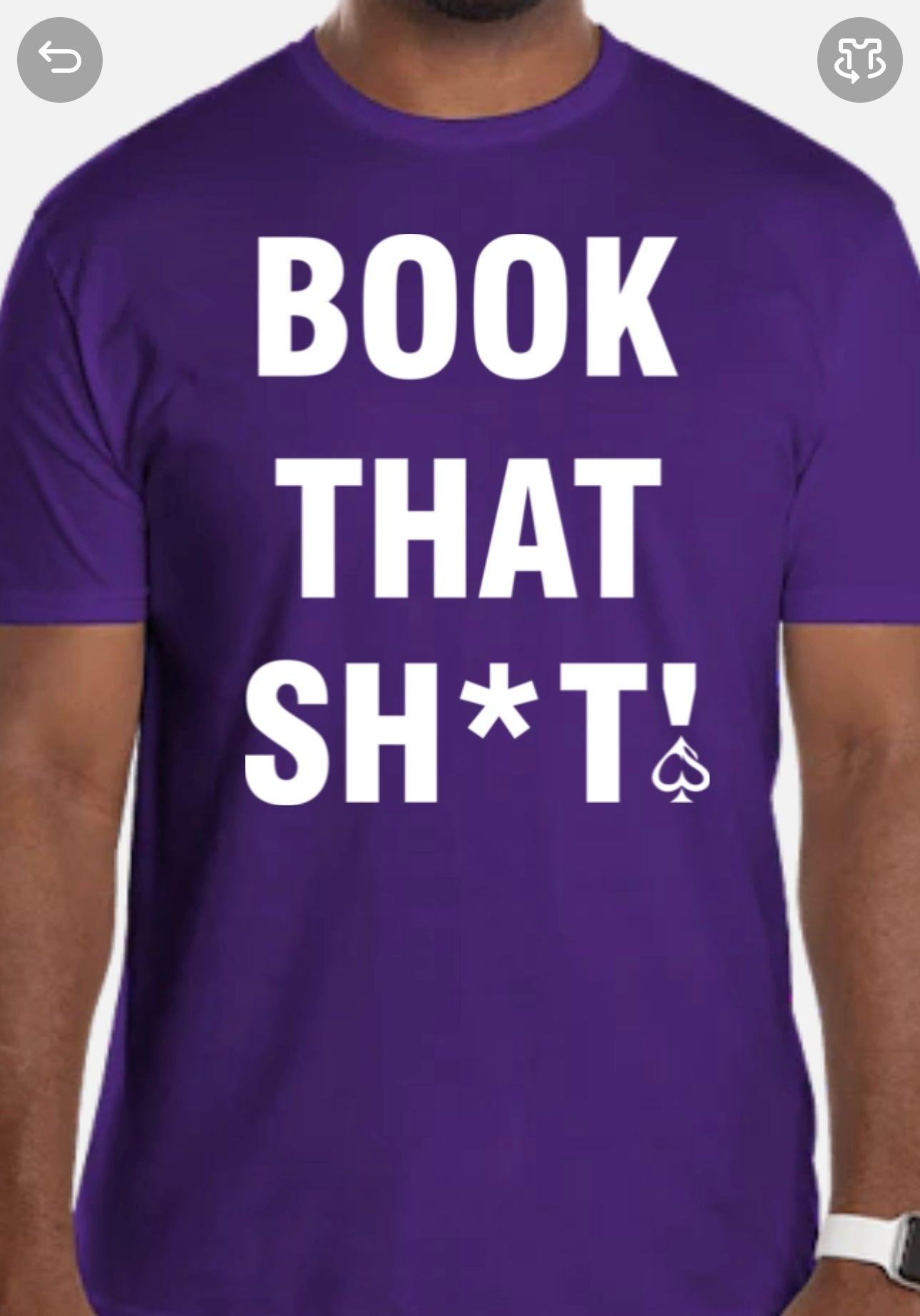 Short Sleeve "BOOK THAT SH*T!" T-Shirt