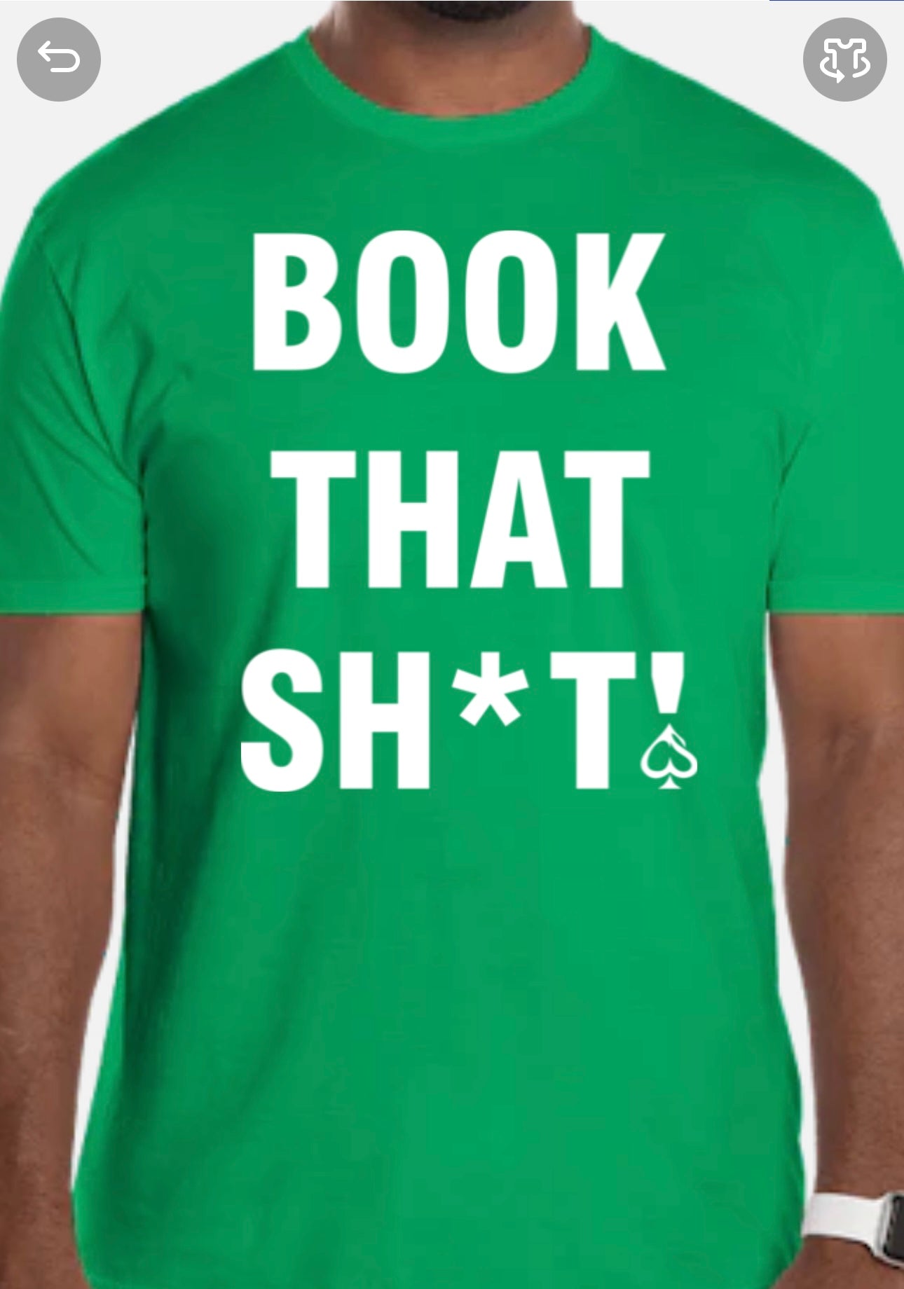 Short Sleeve "BOOK THAT SH*T!" T-Shirt